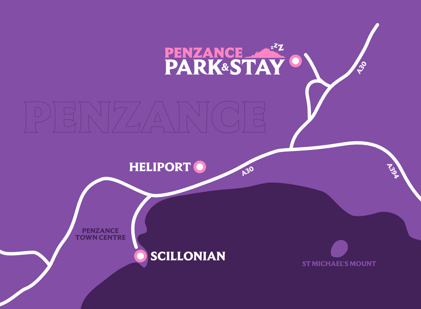 Our location in Penzance
